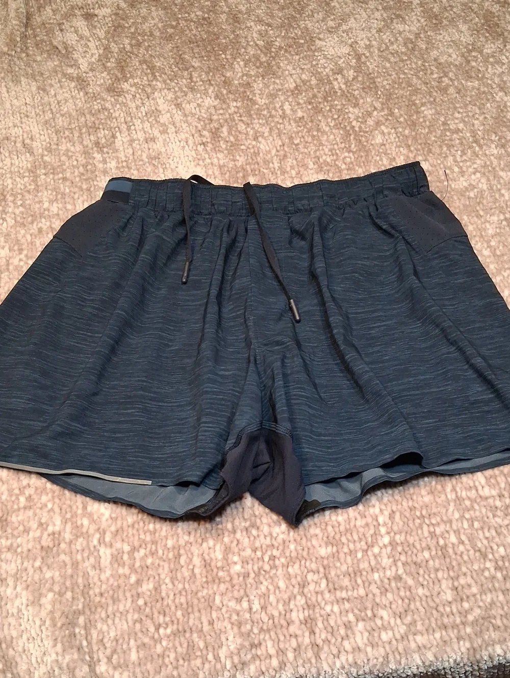 lululemon athletica Men's Navy Heather Athletic Shorts